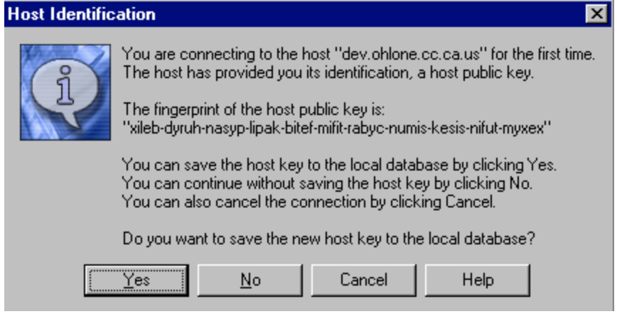 Dialog Box to Share Public Key on Remote Server Dialog Box to Share Public Key on Remote Server